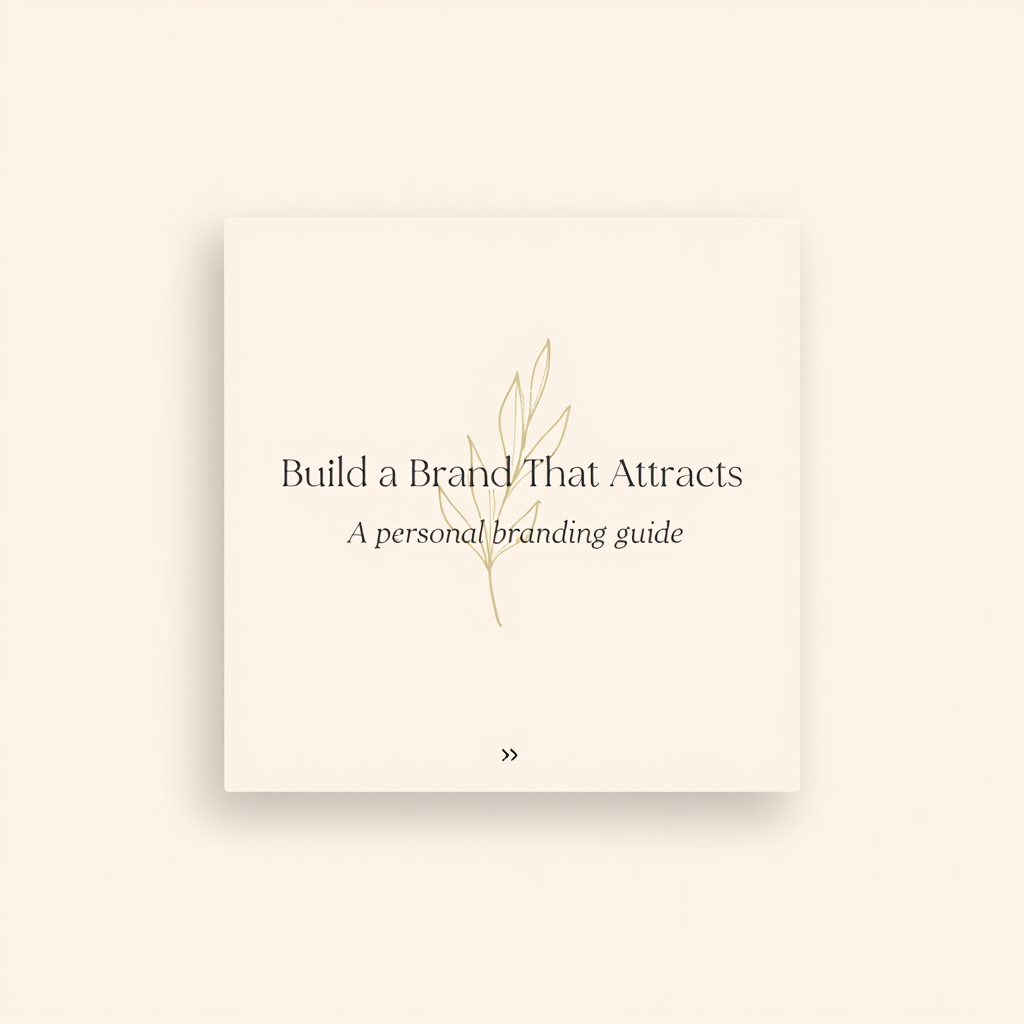 Minimal cream carousel slide 1
